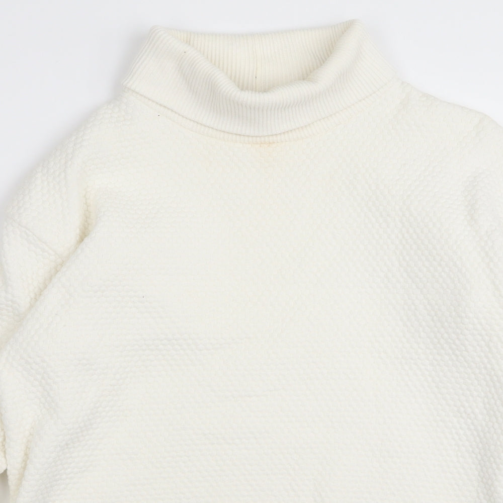m&s Womens White   Pullover Jumper Size 14