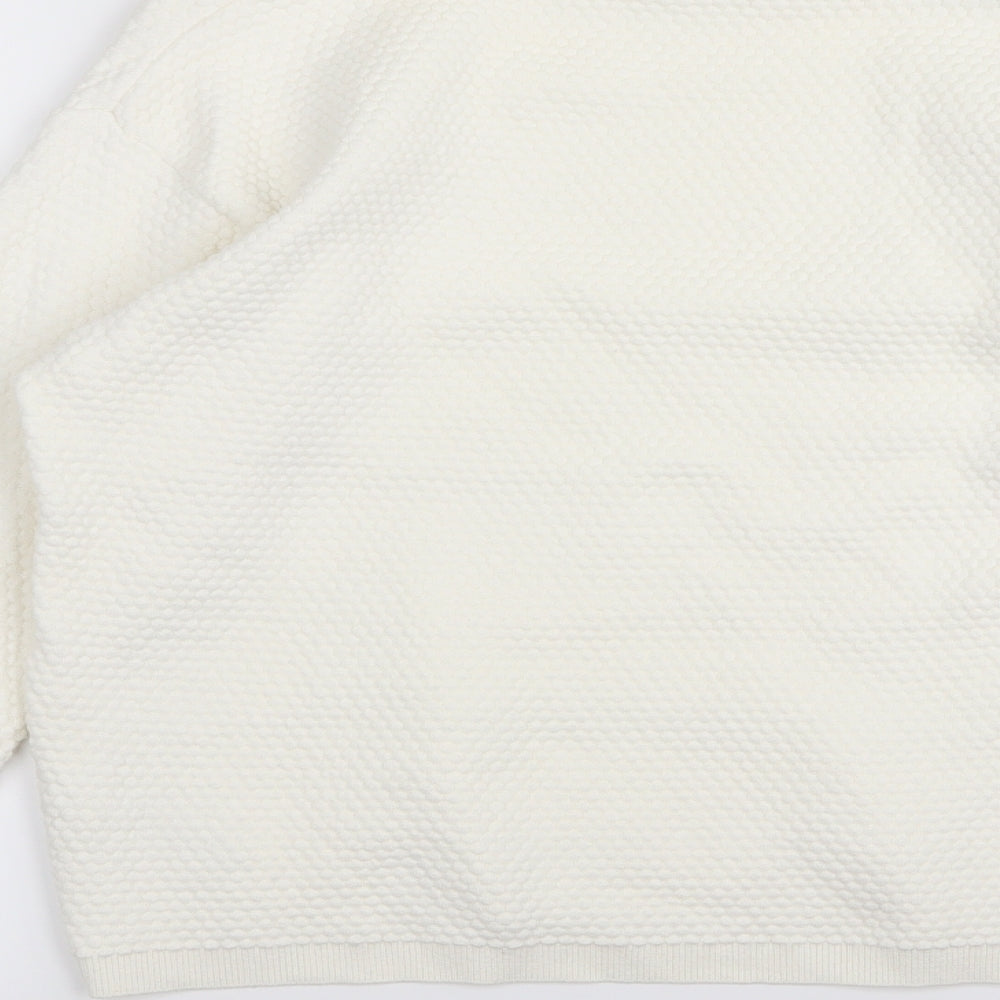 m&s Womens White   Pullover Jumper Size 14
