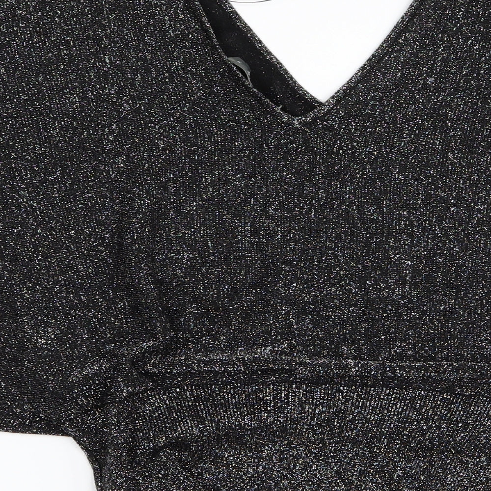 Oasis Womens Grey   Basic Blouse Size 8