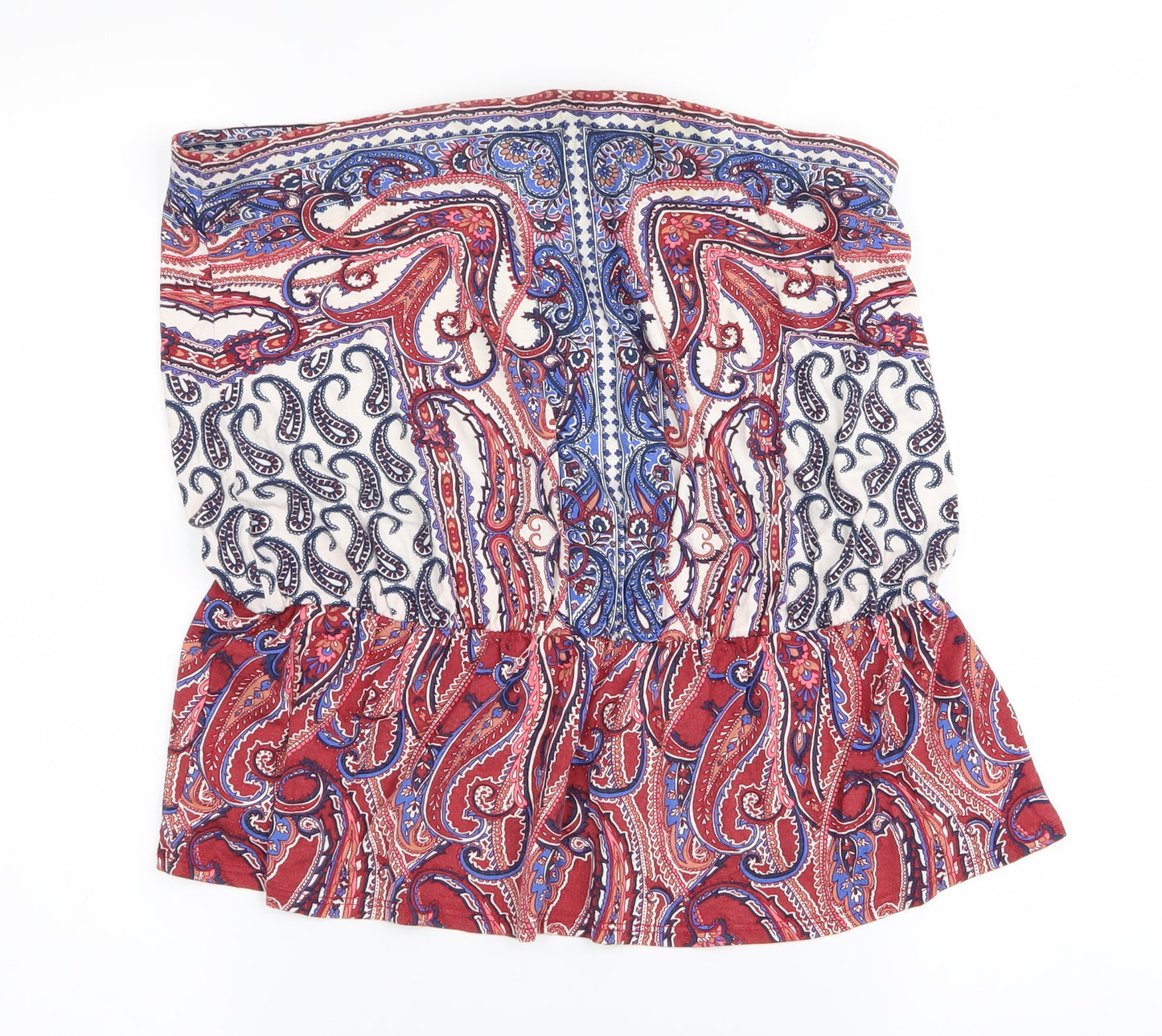 Warehouse Womens Brown Paisley  Skater Set Size 12