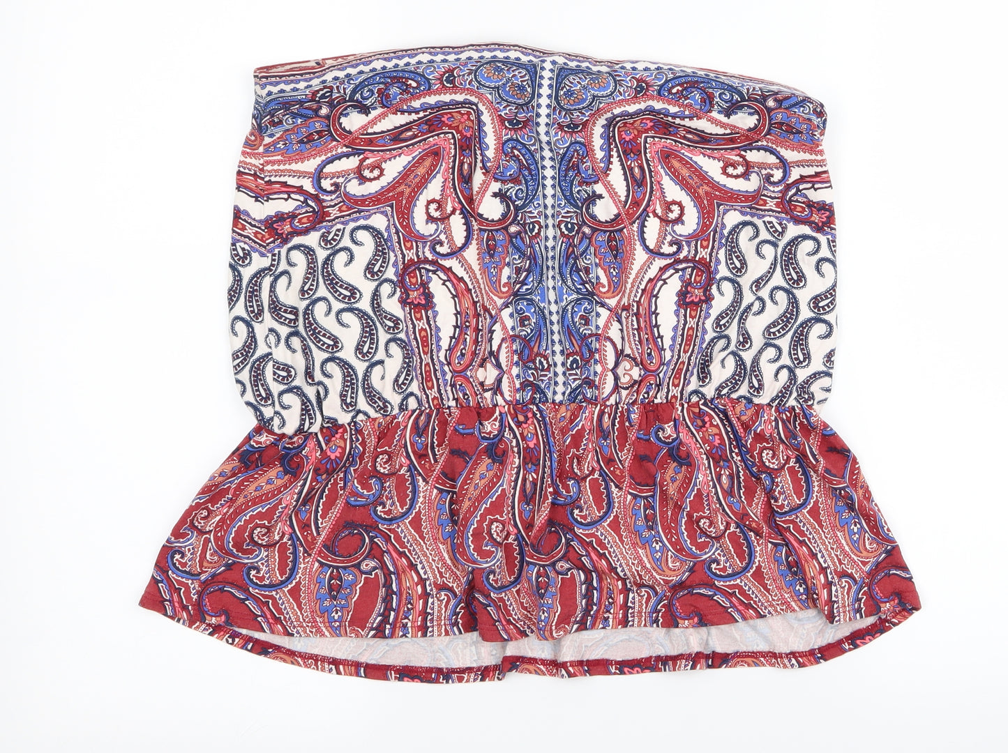 Warehouse Womens Brown Paisley  Skater Set Size 12