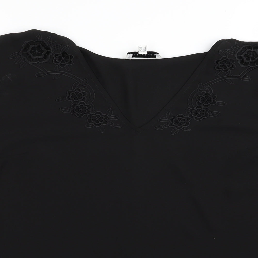 Warehouse Womens Black   Basic Blouse Size 10