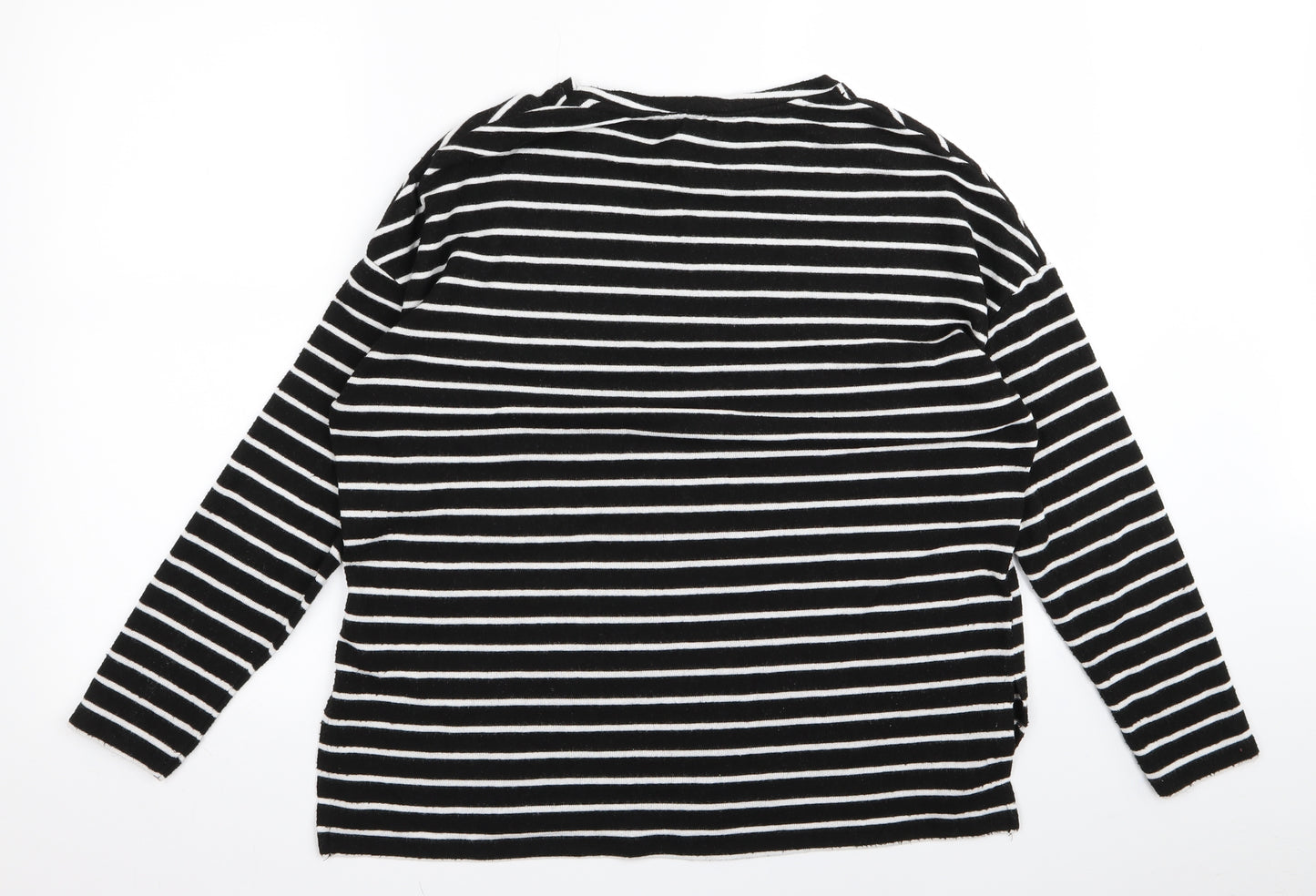 Dorothy Perkins Womens Black Striped  Pullover Jumper Size 10