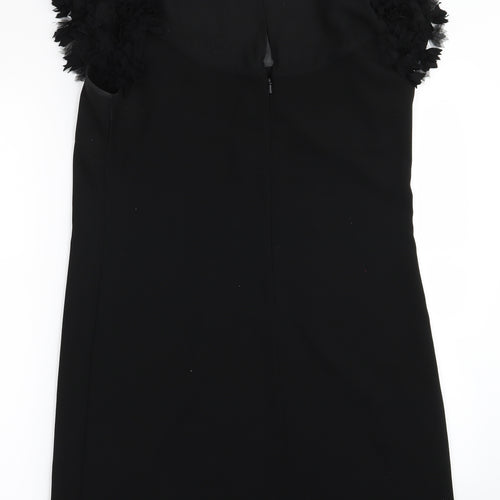 Warehouse Womens Black  Rayon Pencil Dress  Size 12