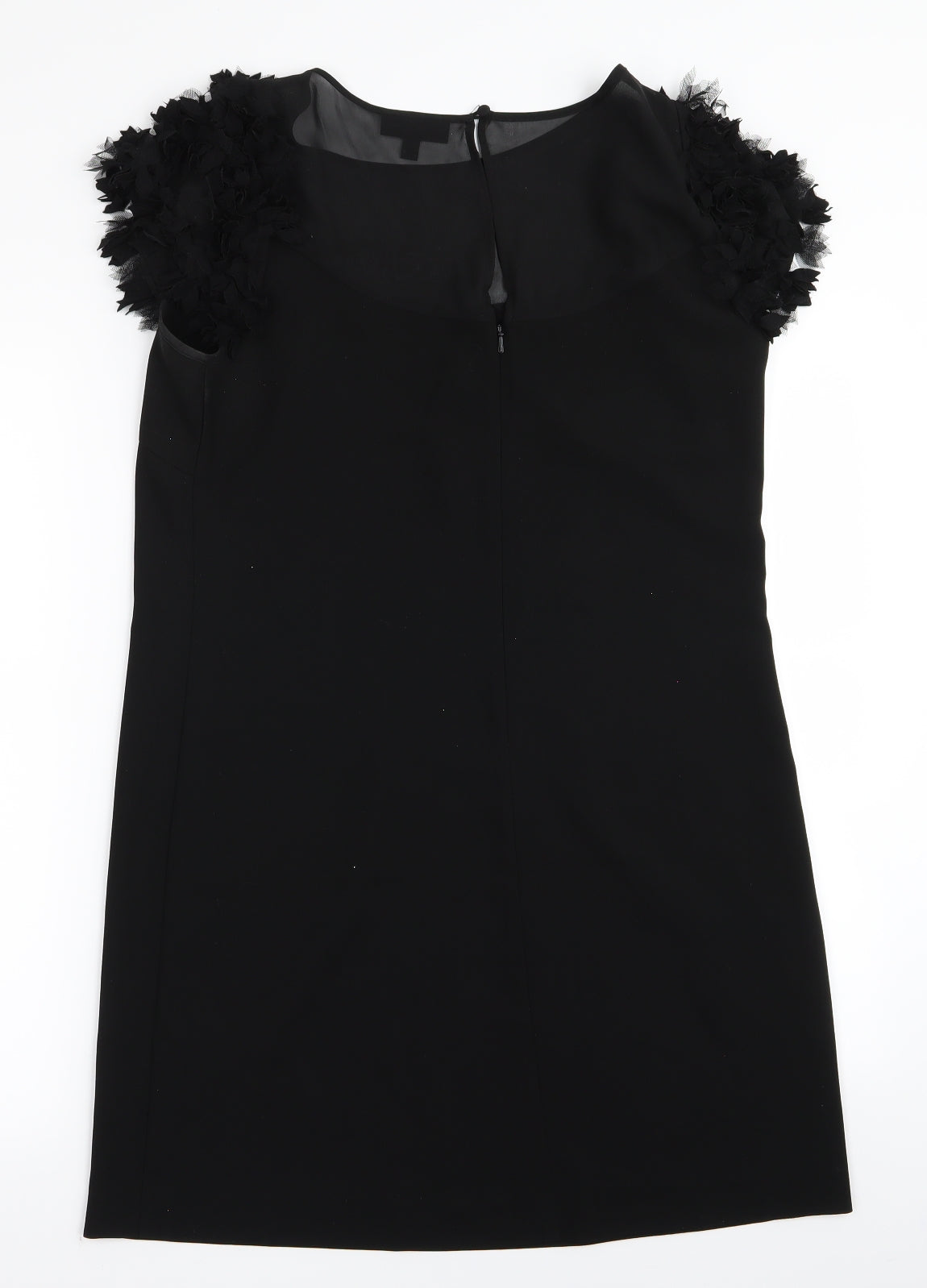 Warehouse Womens Black  Rayon Pencil Dress  Size 12