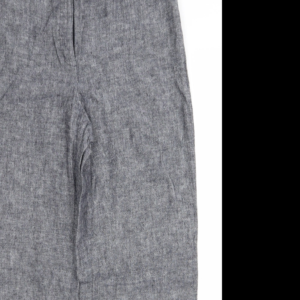 m&s Womens Grey   Trousers  Size 12 L26 in - bv
