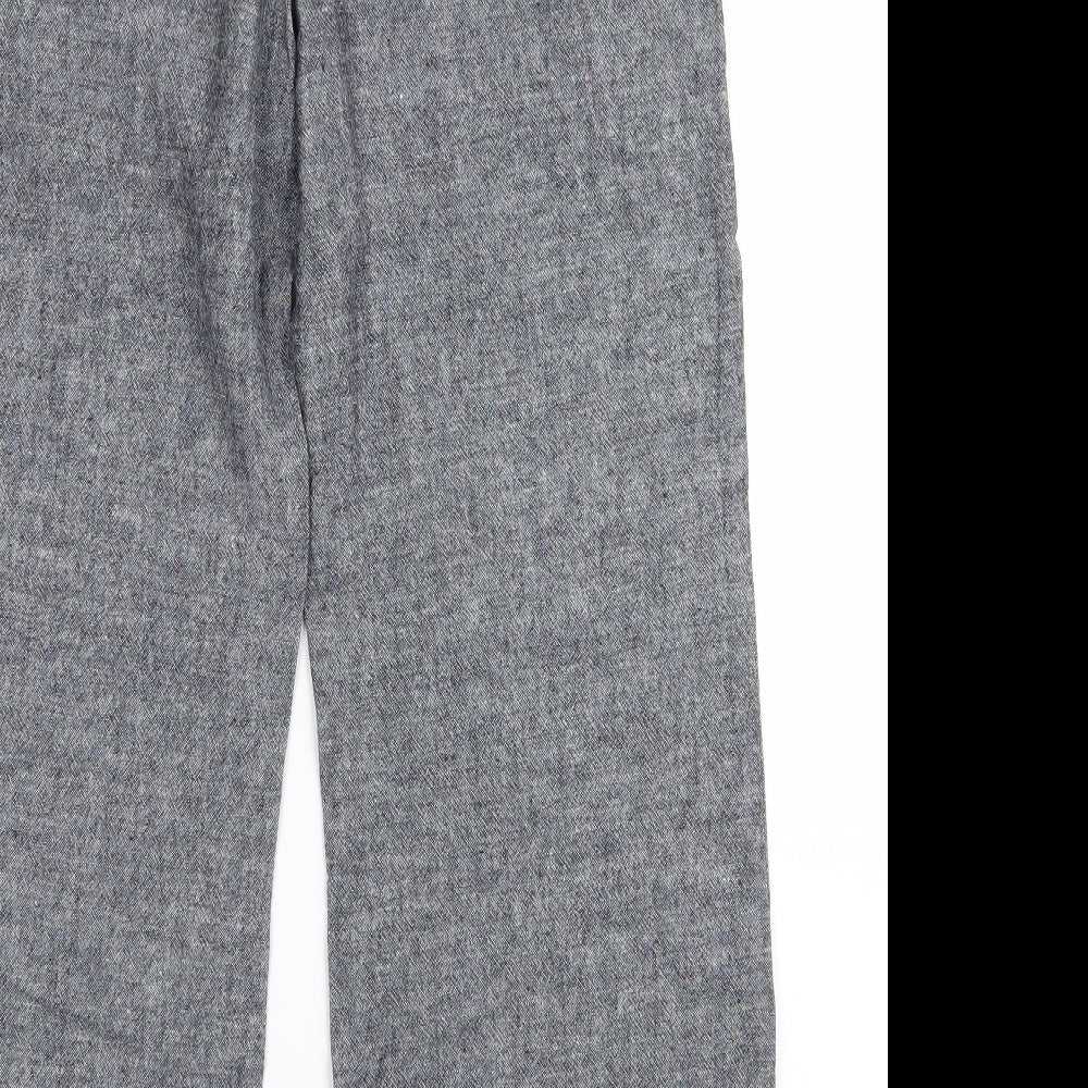 m&s Womens Grey   Trousers  Size 12 L26 in - bv