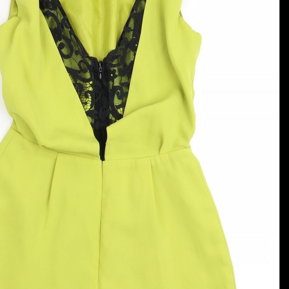 Topshop Womens Green   Bodysuit One-Piece Size 8
