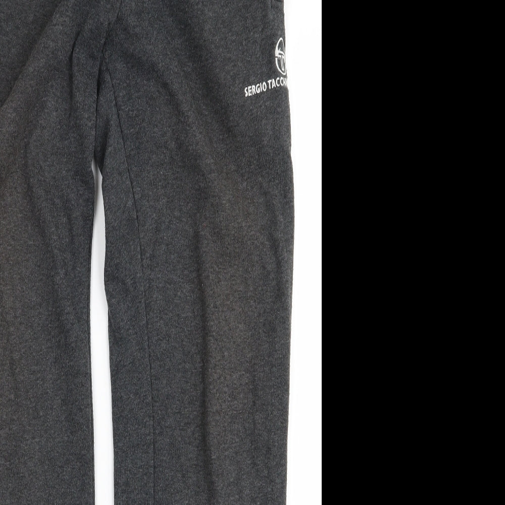 sergio Mens Grey   Track Pants Trousers Size L L27 in