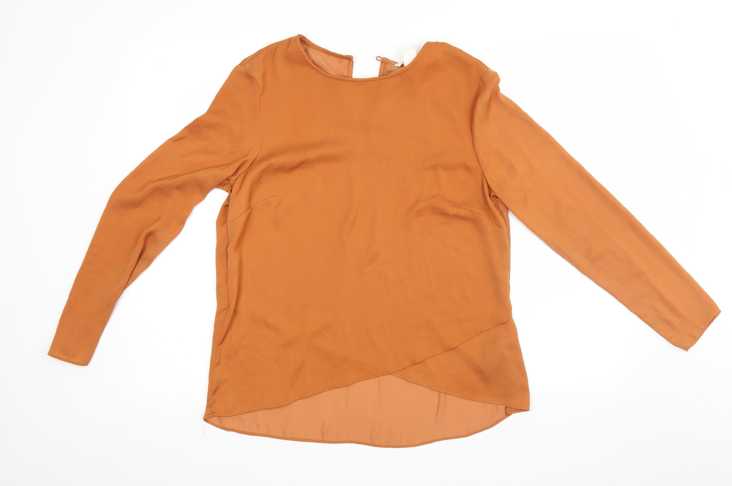 H&M Womens Brown   Basic Blouse Size 36