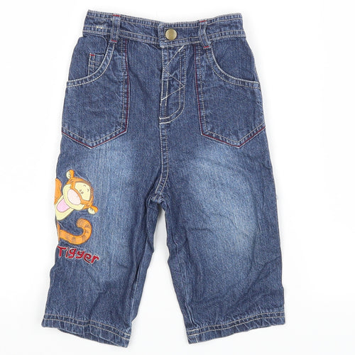 Disney Baby Blue   Capri Jeans Size 12-18 Months  - Tigger