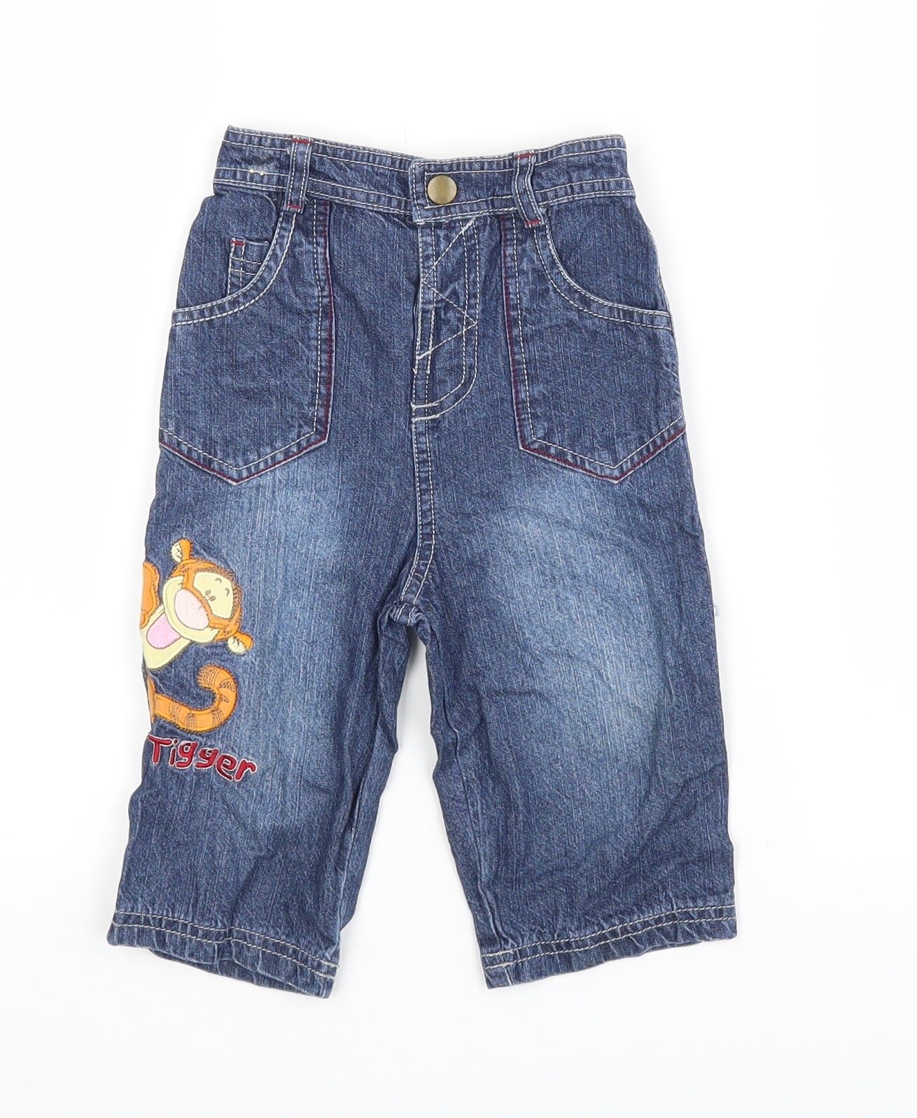 Disney Baby Blue   Capri Jeans Size 12-18 Months  - Tigger