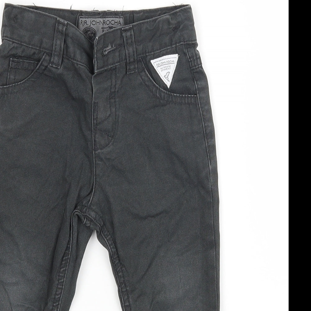 RJR.John Rocha Boys Black   Cargo Jeans Size 12-18 Months