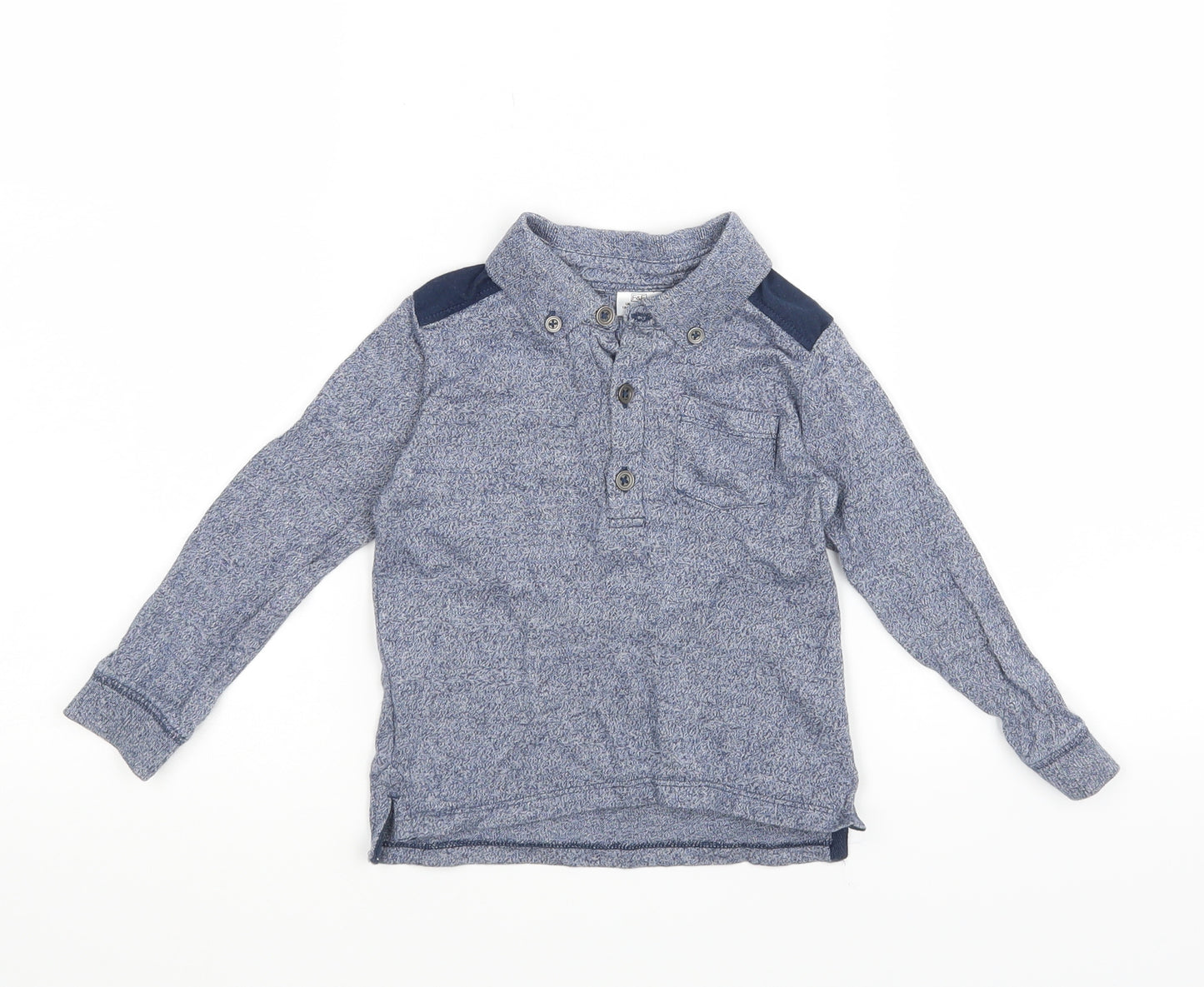 F&F Boys Blue   Basic Polo Size 12-18 Months