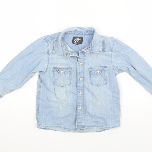 H&M Baby Blue   Basic Button-Up Size 12-18 Months