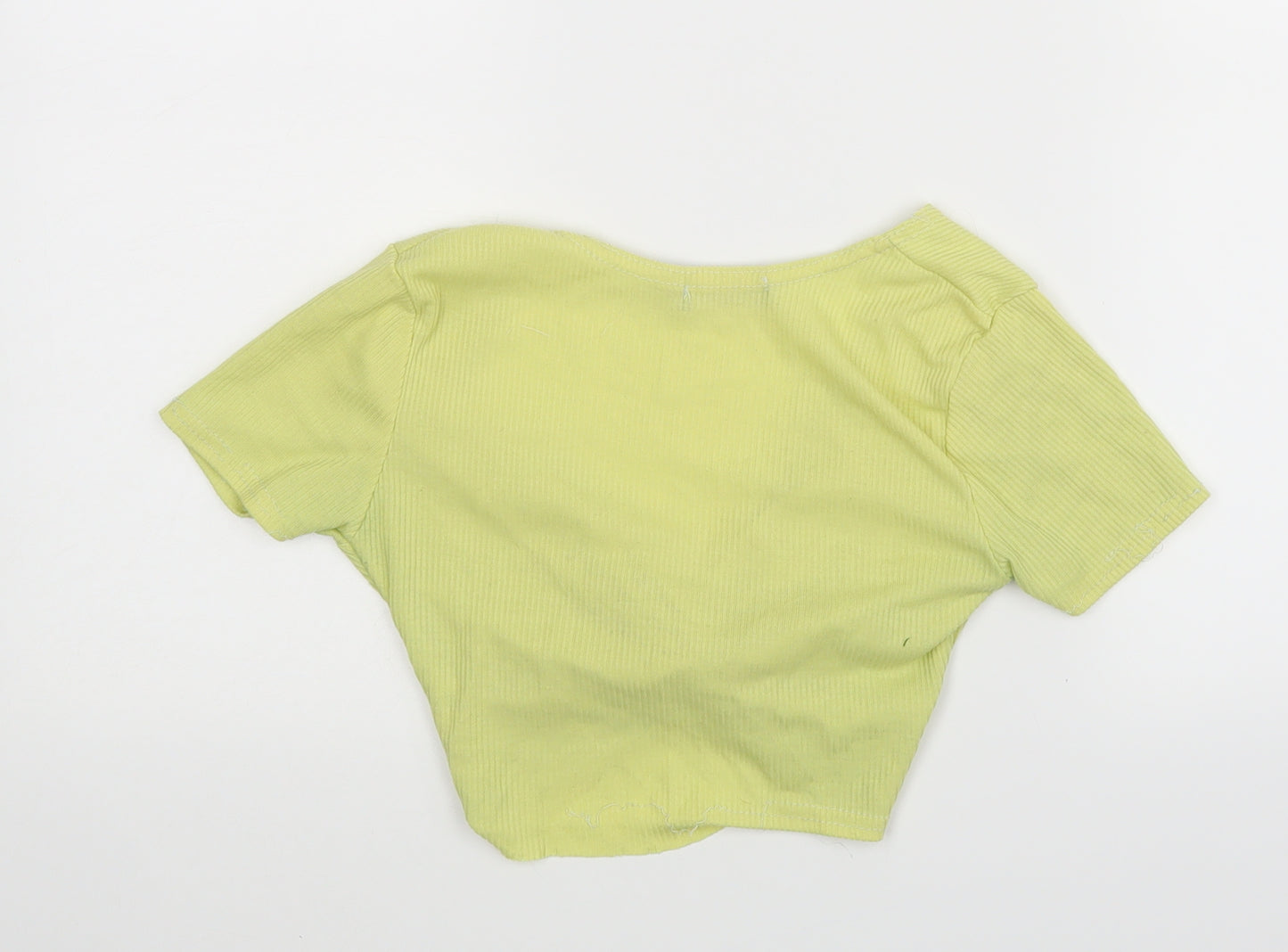PRETTYLITTLETHING Womens Yellow   Basic Tank Size 6