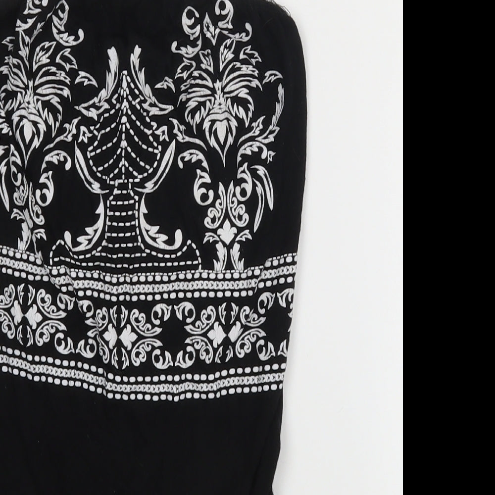 PRETTYLITTLETHING Womens Black   Bodysuit One-Piece Size 8