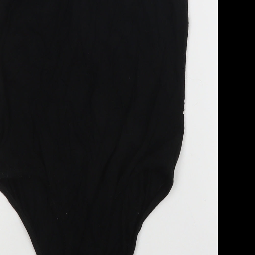 PRETTYLITTLETHING Womens Black   Bodysuit One-Piece Size 8