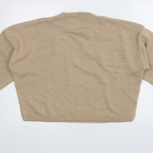 In the Style Womens Beige   Pullover Jumper Size 8