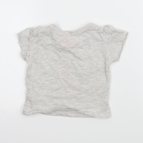 Primark Baby Grey   Basic T-Shirt Size 6-9 Months