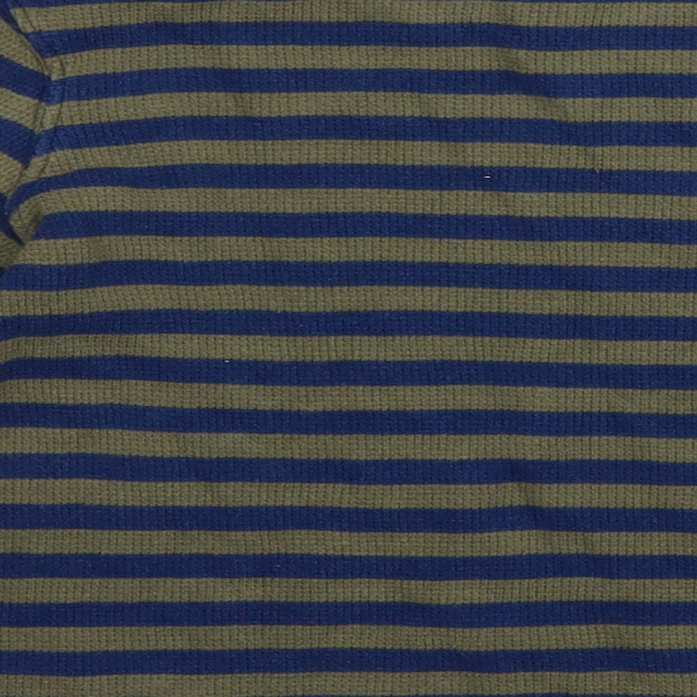 Miniclub Boys Green Striped  Pullover Jumper Size 3-4 Years