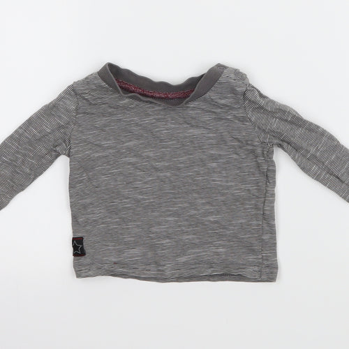 Primark Baby Grey Striped  Basic T-Shirt Size 3-6 Months
