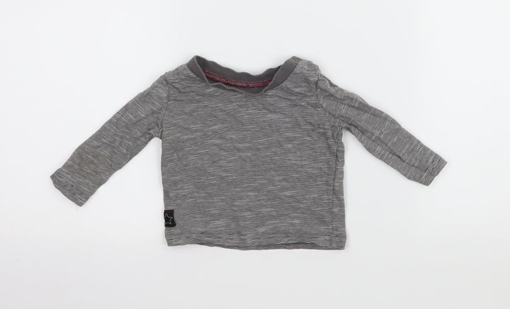 Primark Baby Grey Striped Basic T-Shirt Size 3-6 Months