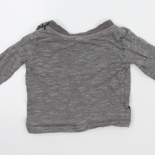 Primark Baby Grey Striped  Basic T-Shirt Size 3-6 Months