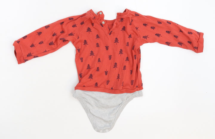 Preworn Boys Red Babygrow One-Piece Size 6-9 Months