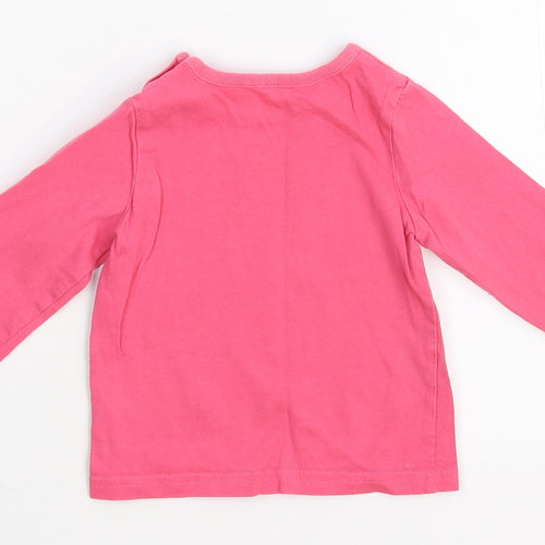 Nutmeg Girls Pink   Basic T-Shirt Size 6-9 Months