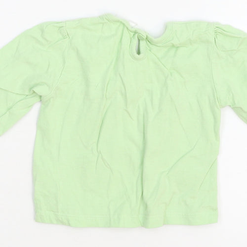 F&F Girls Green   Basic T-Shirt Size 6-9 Months