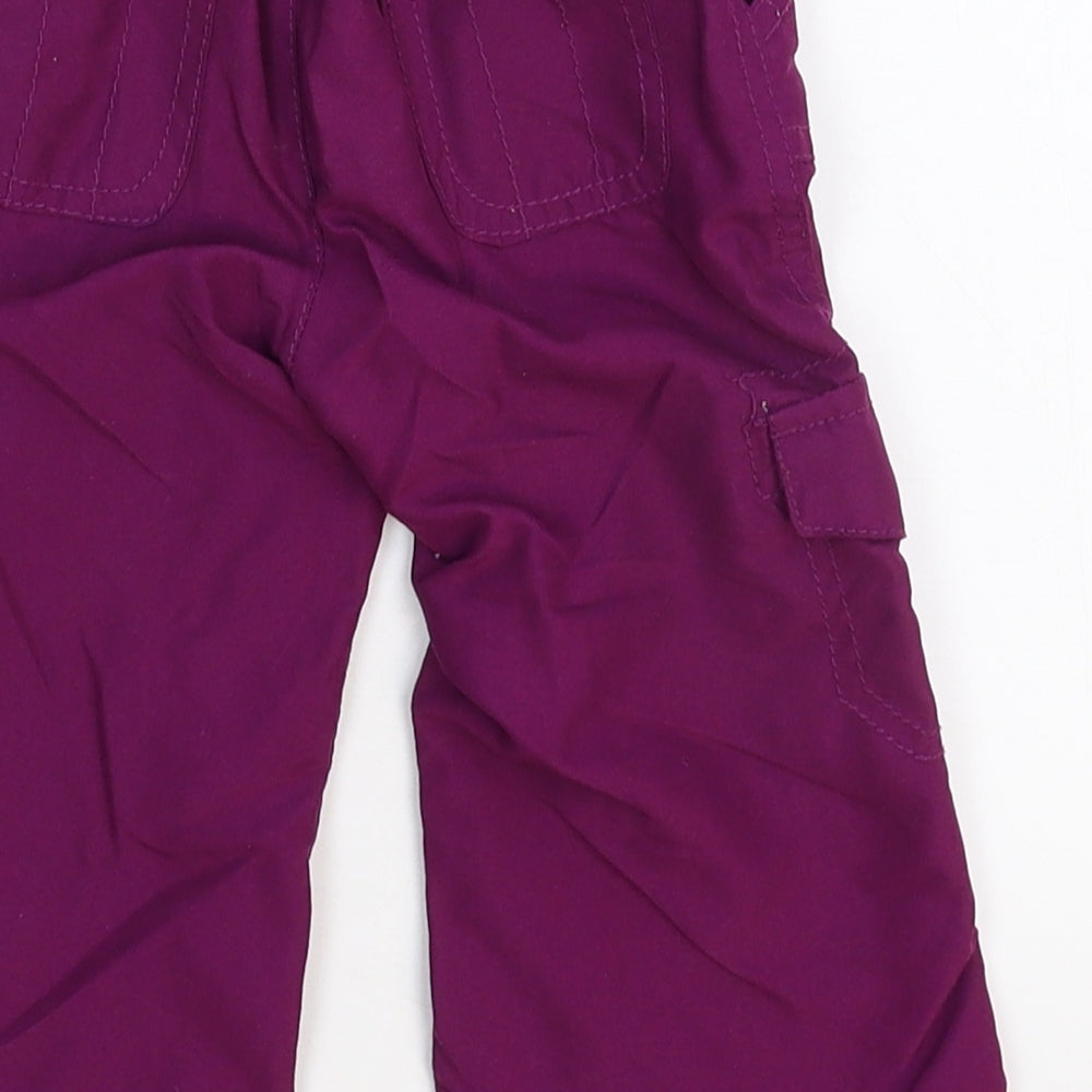 Early Days Girls Purple   Cargo Trousers Size 6-9 Months