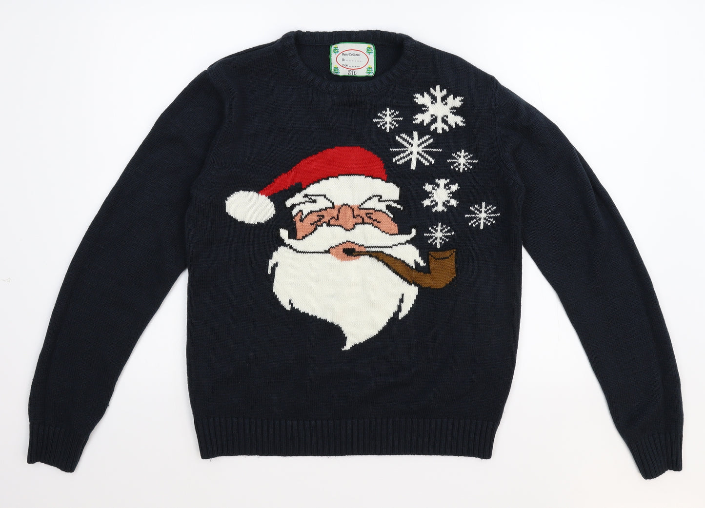Cedar Wood State Mens Blue   Pullover Jumper Size M  - Christmas  Jumper