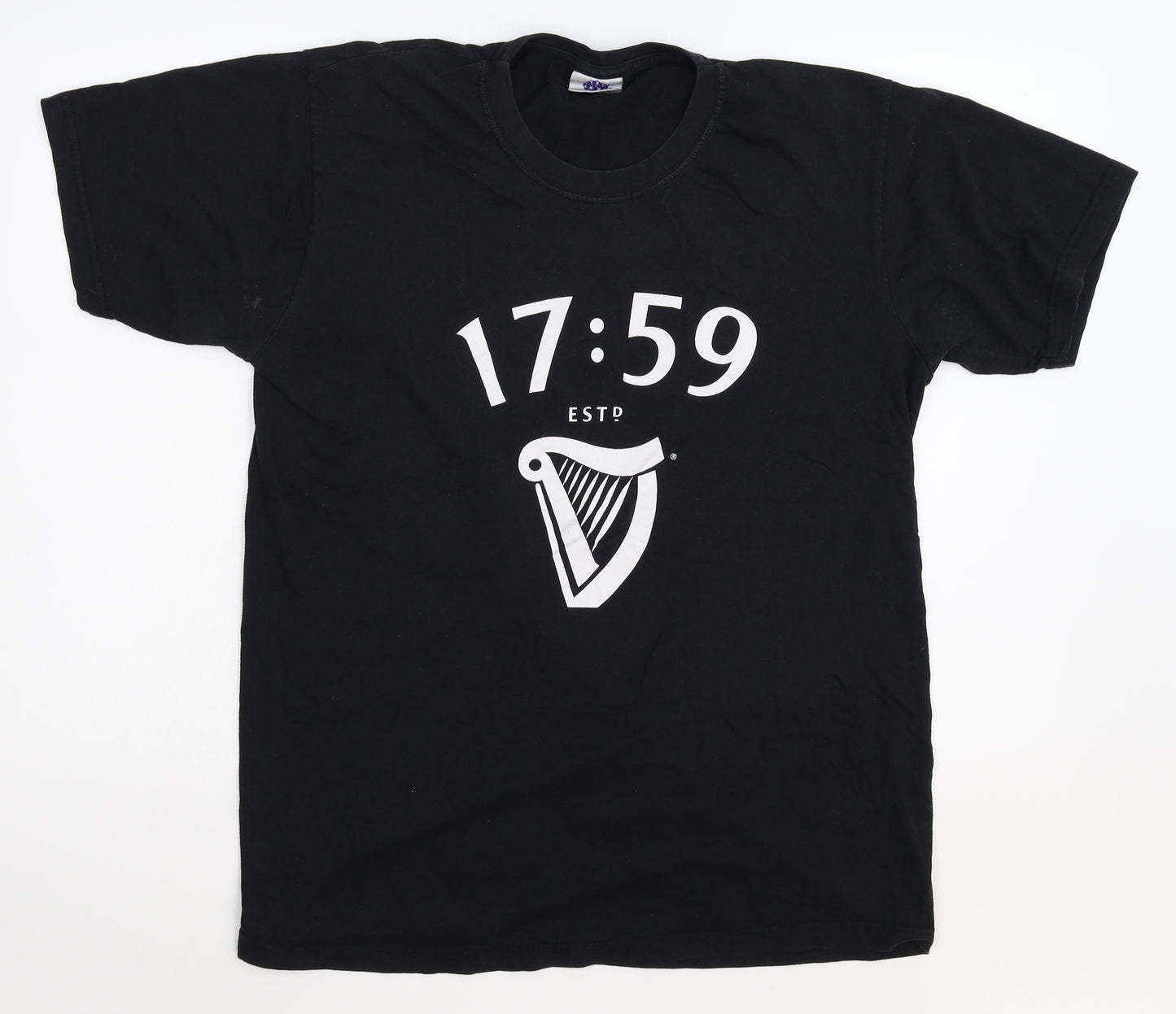 Starworld Mens Black    T-Shirt Size L  - Guiness
