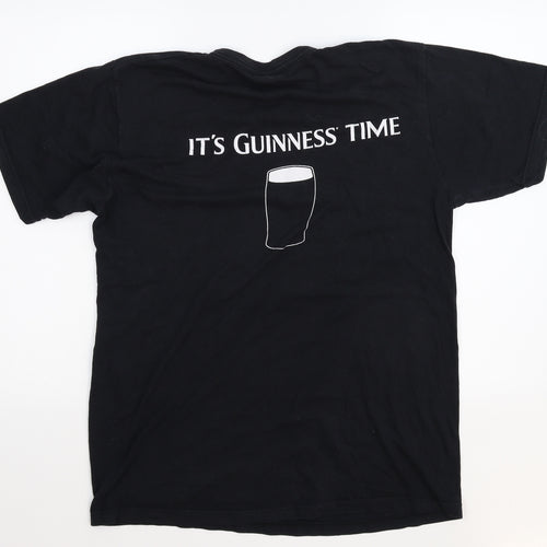 Starworld Mens Black    T-Shirt Size L  - Guiness