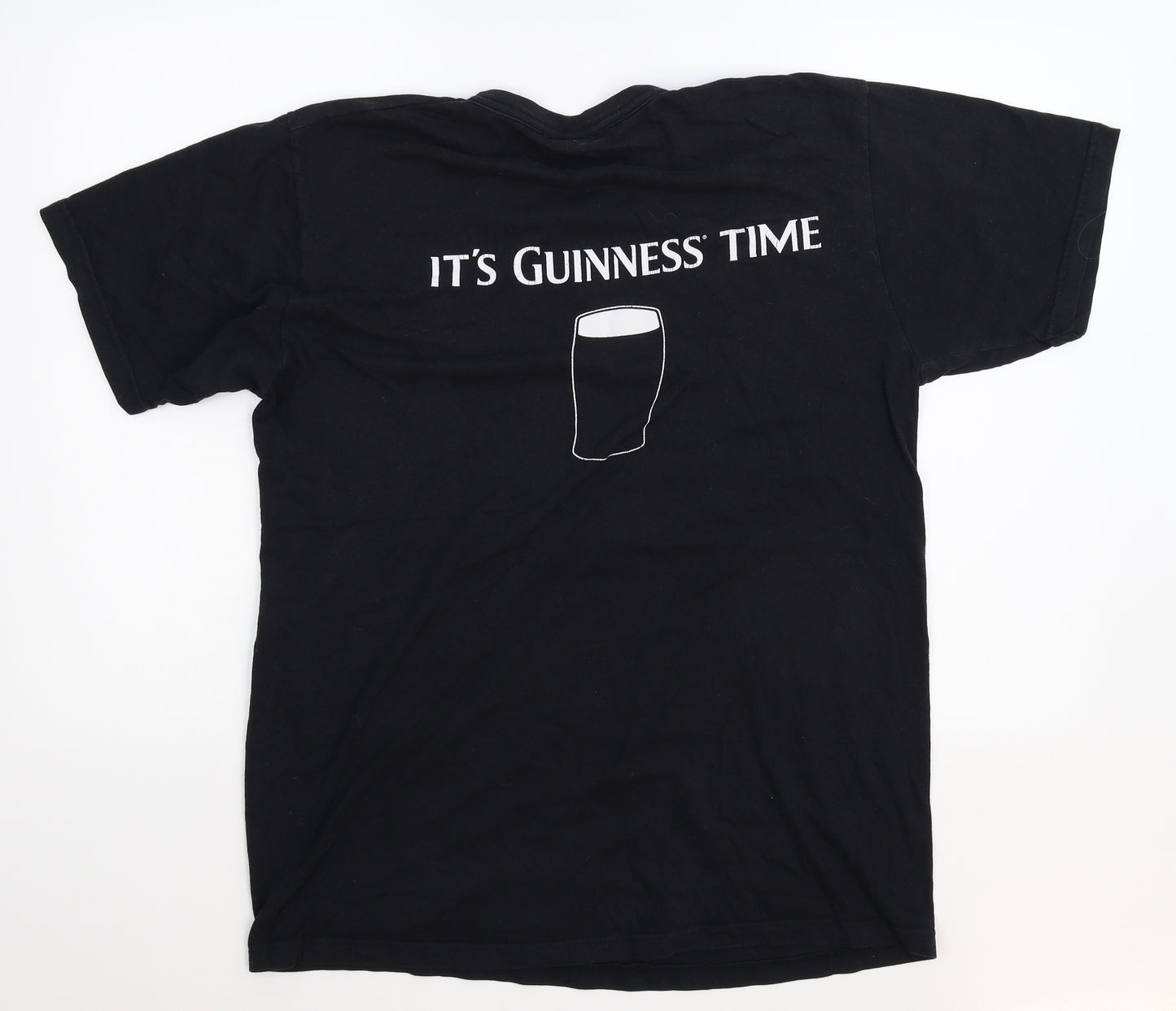 Starworld Mens Black    T-Shirt Size L  - Guiness