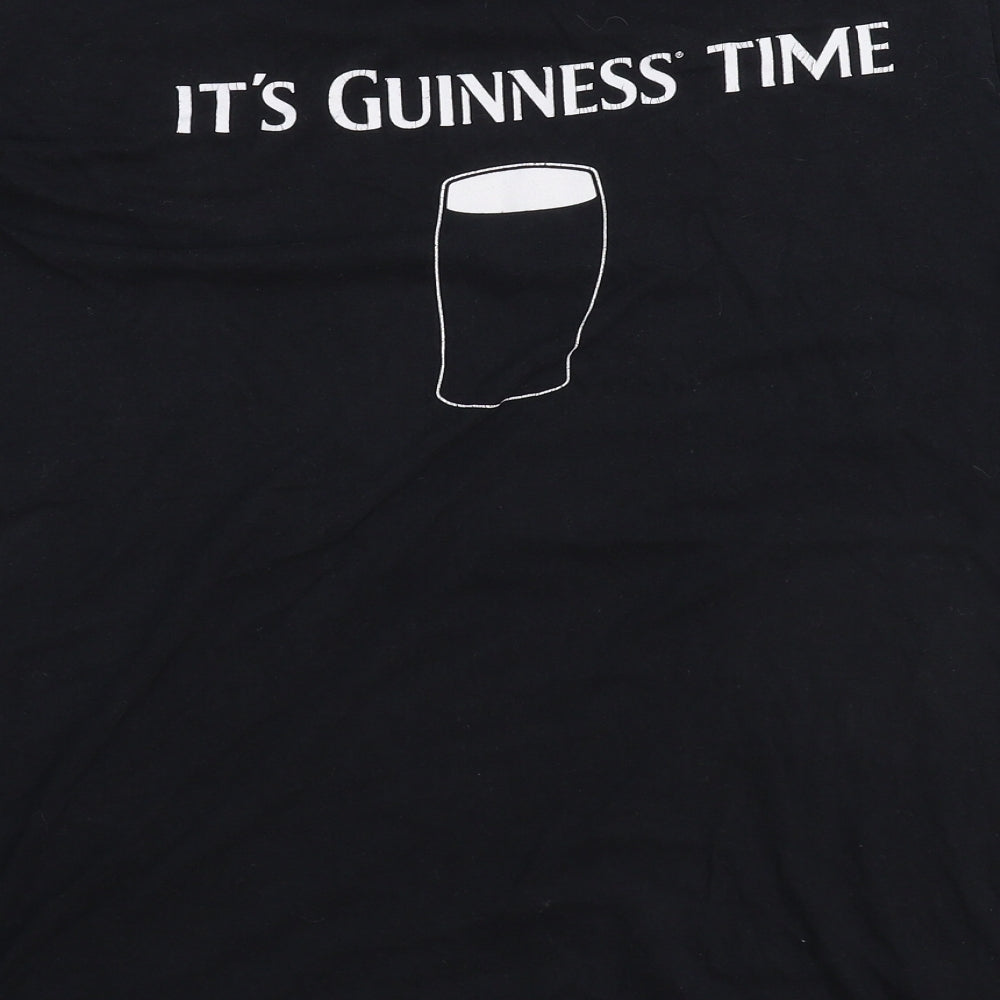Starworld Mens Black    T-Shirt Size L  - Guiness