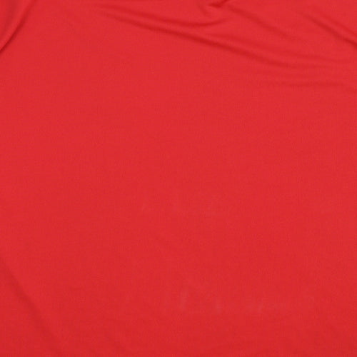 Sondico Mens Red Striped  Basic T-Shirt Size L