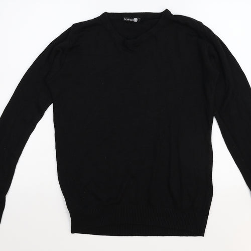 Boohoo Mens Black   Pullover Jumper Size S