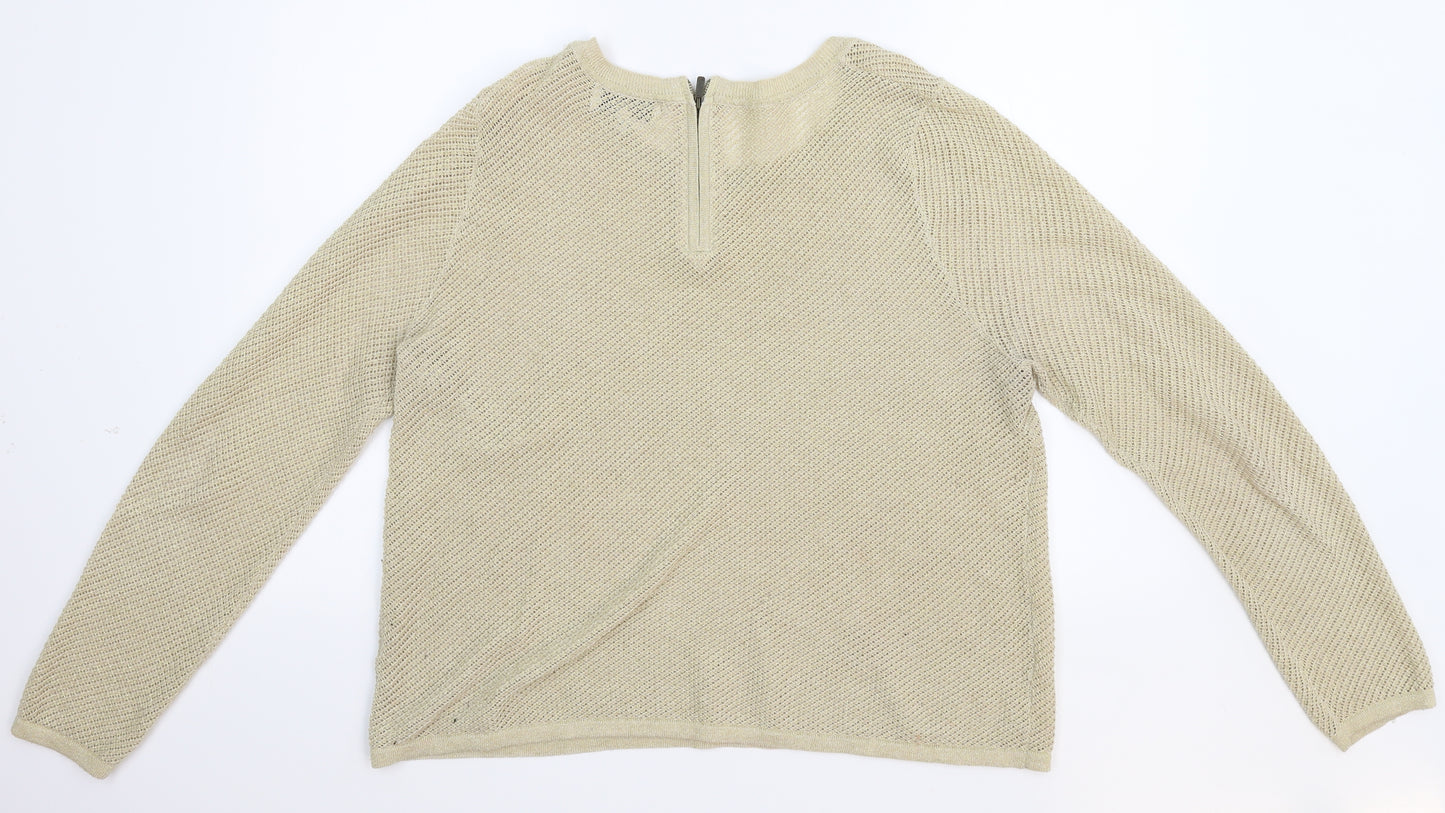 NEXT Womens Beige   Pullover Jumper Size 16