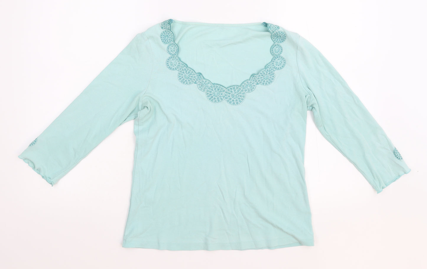 Preworn Womens Blue   Basic Blouse Size 12