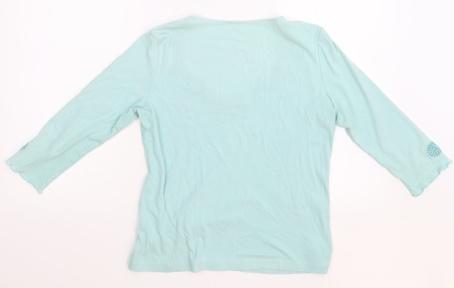 Preworn Womens Blue   Basic Blouse Size 12