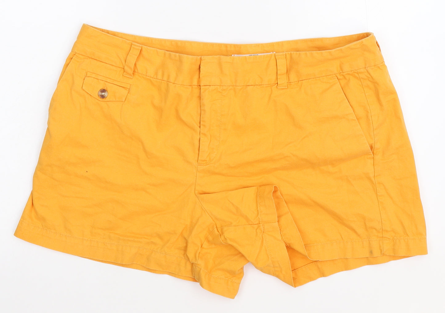 LOFT Womens Orange   Chino Shorts Size 14