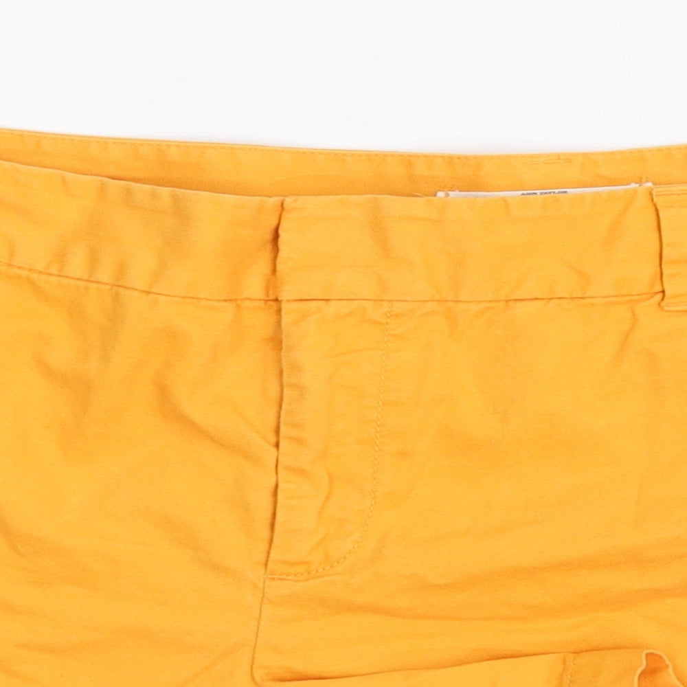 LOFT Womens Orange   Chino Shorts Size 14