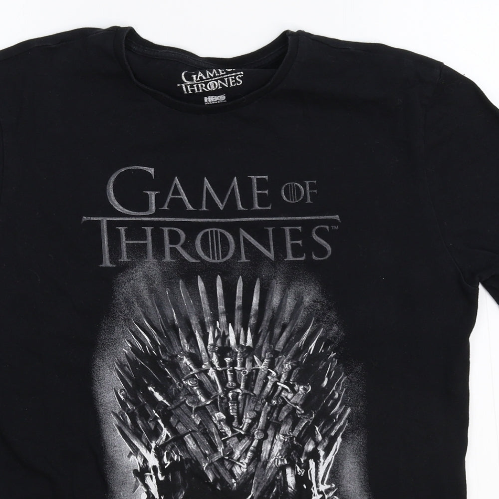 HBO Mens Black    T-Shirt Size S  - Game Of Thrones