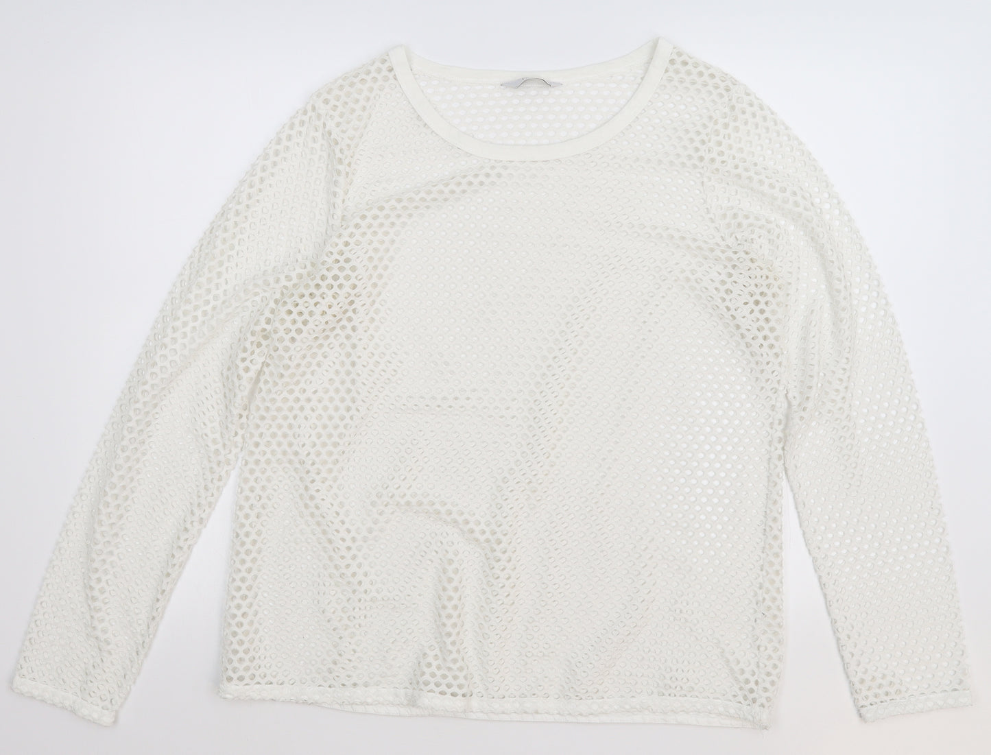 NEXT Womens White   Pullover Jumper Size M