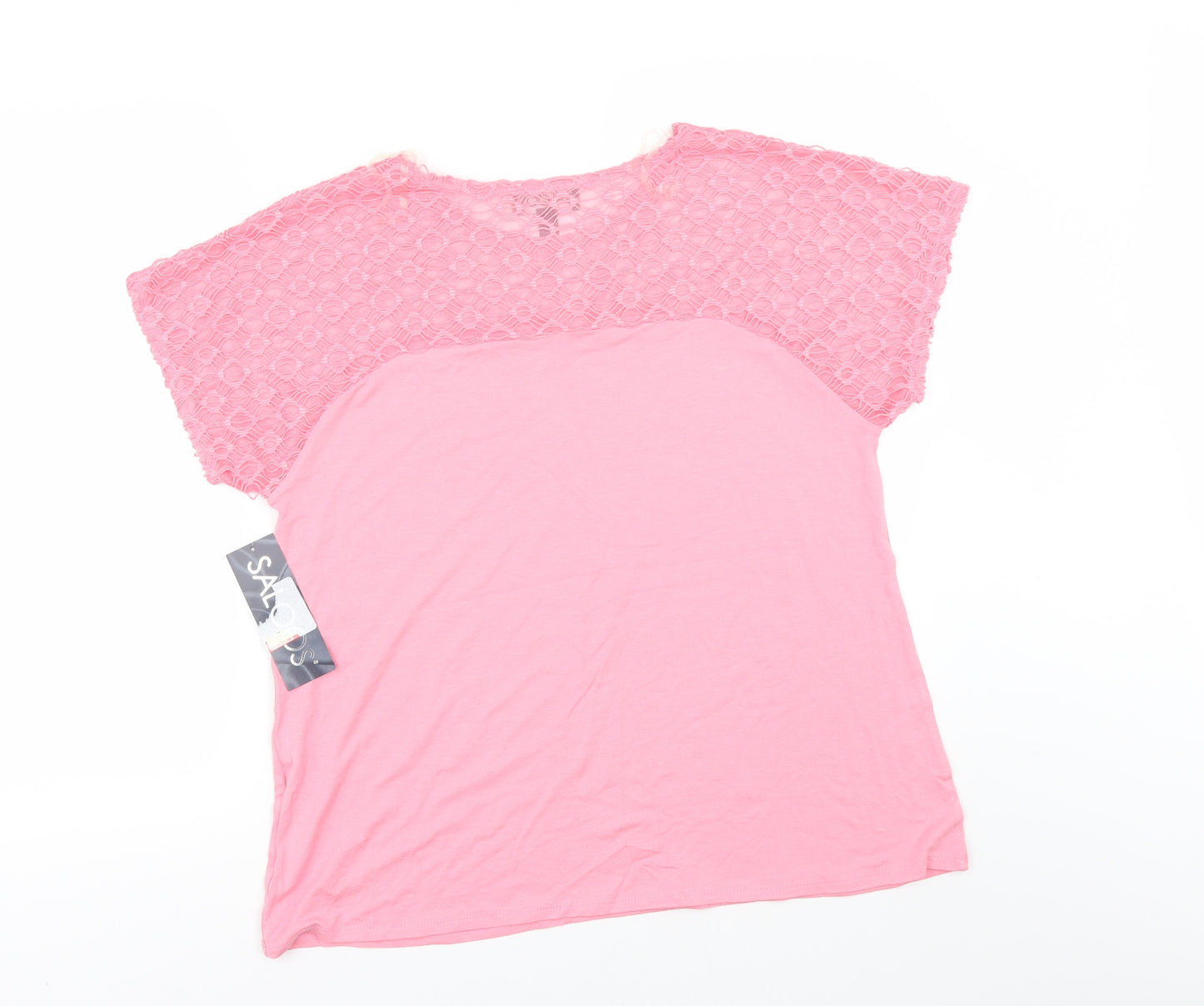 Saloos Womens Pink   Basic T-Shirt Size 18