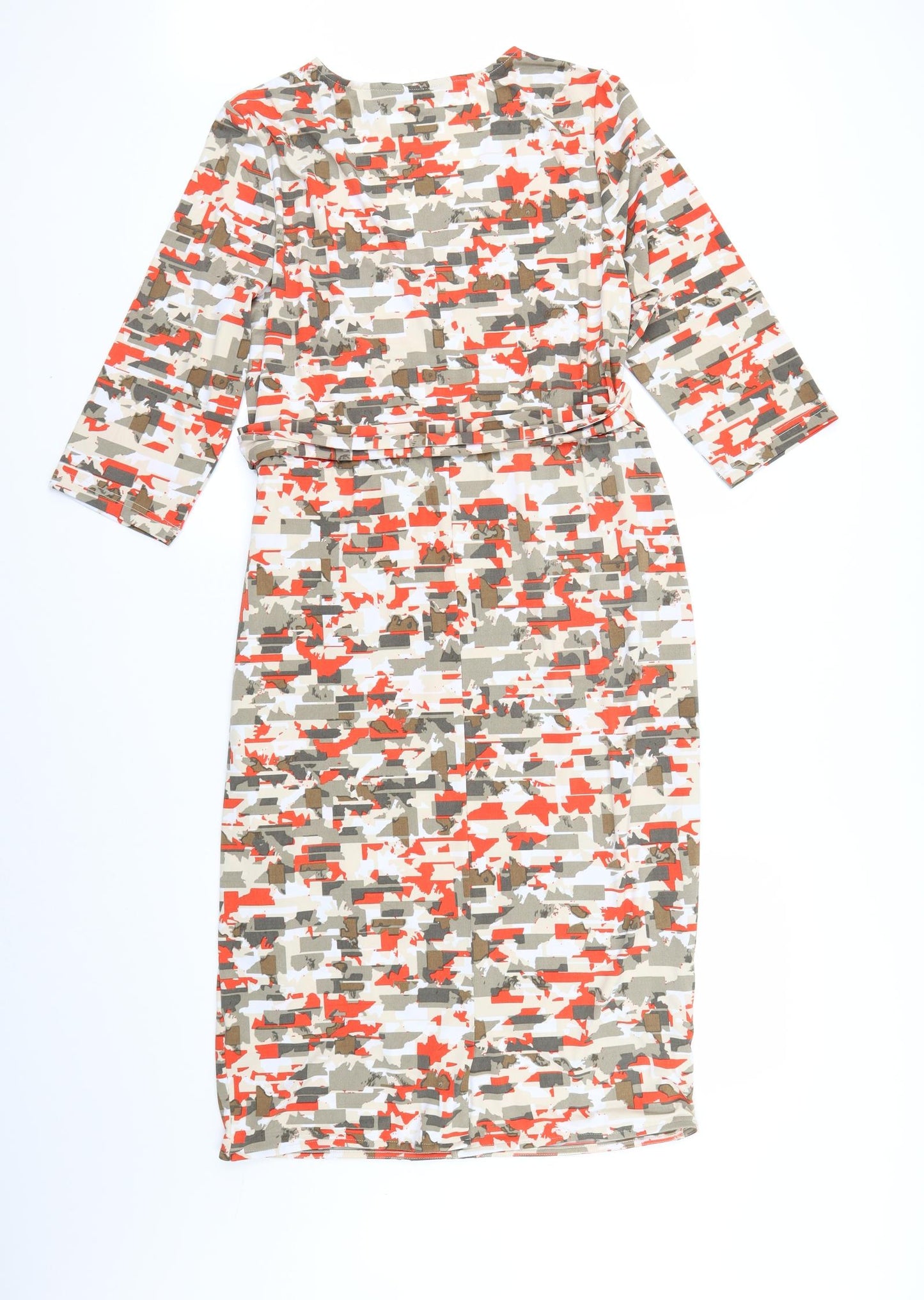 Ruth Langsford Womens Multicoloured Geometric  A-Line  Size 4