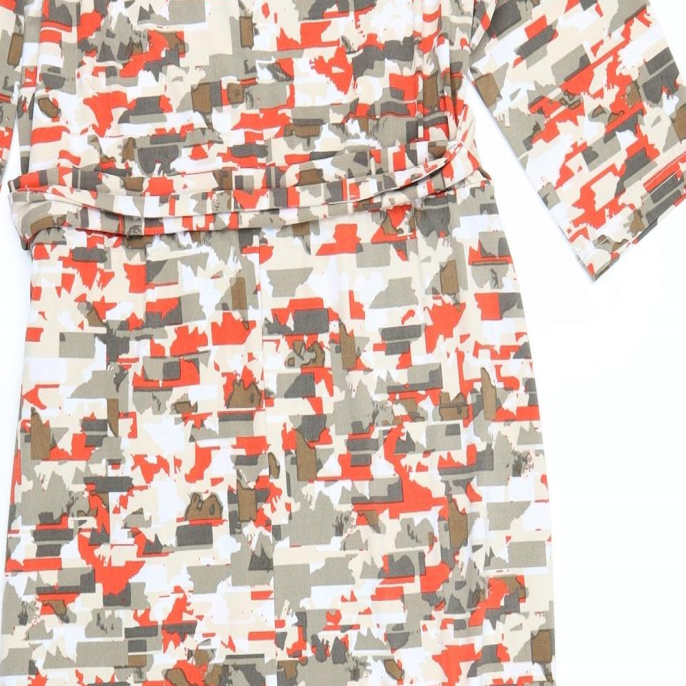 Ruth Langsford Womens Multicoloured Geometric  A-Line  Size 4