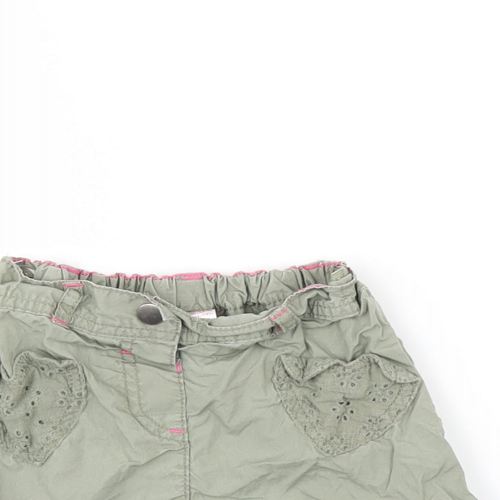 George Girls Green   Hot Pants Shorts Size 3-4 Years